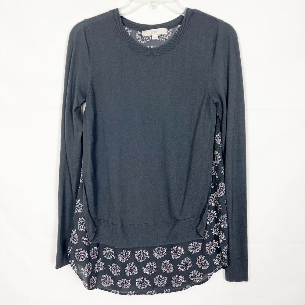 Ann Taylor LOFT Wool Blend Crew Neck Sweater Size XS